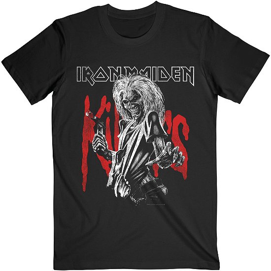 Cover for Iron Maiden · Iron Maiden Unisex T-Shirt: Killers Eddie Large Graphic Distress (T-shirt) [size L] [Black - Unisex edition]