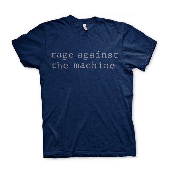 Cover for Rage Against The Machine · Rage Against The Machine Unisex T-Shirt: Original Logo (T-shirt) [size M] [Blue - Unisex edition] (2018)