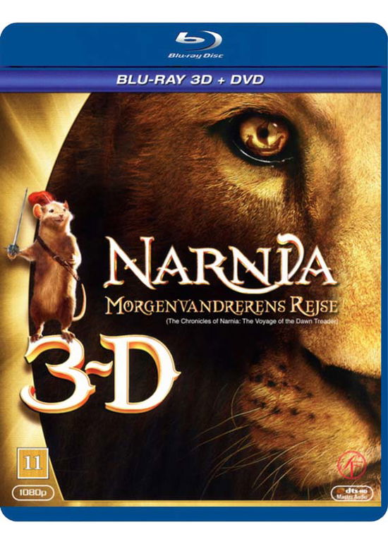 Cover for Narnia - Morgenvandrerens Rejse - 3D · The Chronicles of Narnia: The Voyage of the Dawn Treader (Blu-Ray) (2011)