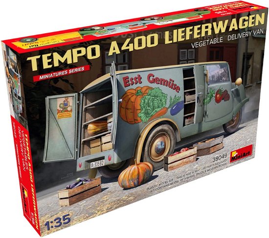 Cover for Miniart · 1/35 Tempo A400 Lieferwagen Vegetable Delivery Van (Legetøj)