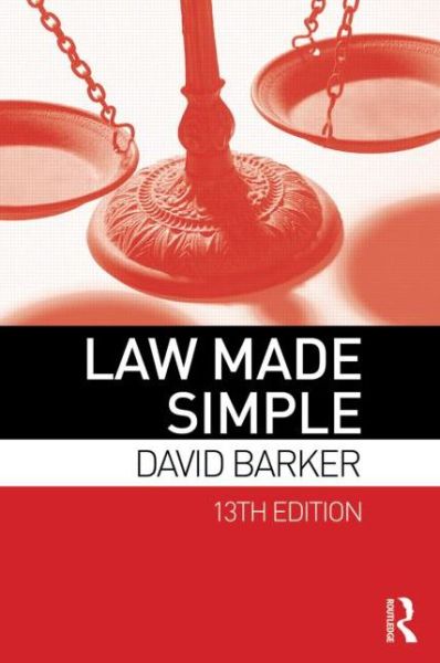 Cover for David Barker · Law Made Simple (Paperback Book) [13 New edition] (2014)