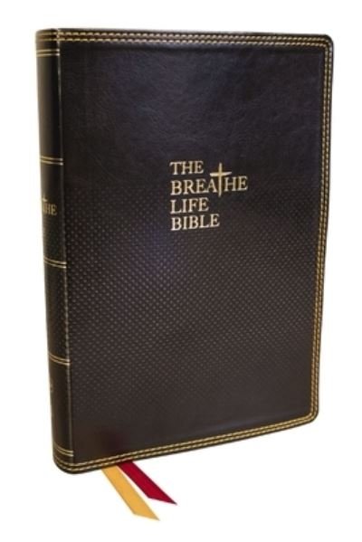 The Breathe Life Holy Bible: Faith in Action (NKJV, Black Leathersoft, Thumb Indexed, Red Letter, Comfort Print) (Læderbog) (2024)