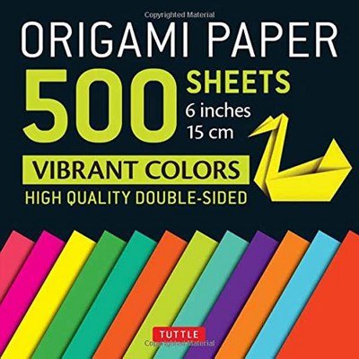 Origami Paper 500 Sheets: Vibrant Colors - Tuttle Publishing - Livros - Tuttle Publishing - 9780804849364 - 19 de setembro de 2017