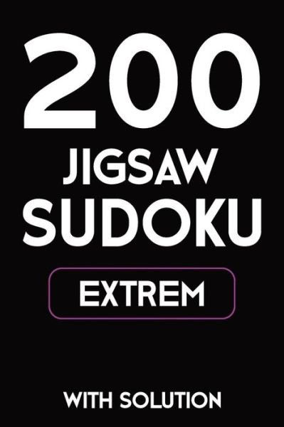 Cover for Tewebook Sudoku Puzzle · 200 Jigsaw Sudoku Extrem With Solution (Pocketbok) (2019)
