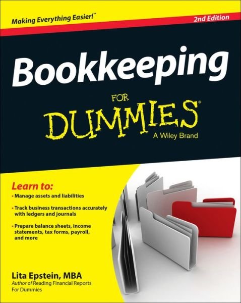 Cover for Epstein, Lita (University of Phoenix) · Bookkeeping For Dummies (Paperback Bog) (2015)