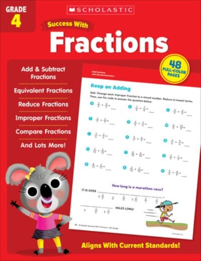 Cover for Scholastic Teaching Resources · Scholastic Success with Fractions Grade 4 (Paperback Book) (2022)