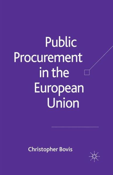 Cover for Bovis · Public Procurement in the Europea (Book) (2005)