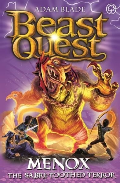 Cover for Adam Blade · Beast Quest: Menox the Sabre-Toothed Terror: Series 22 Book 1 - Beast Quest (Paperback Book) (2018)