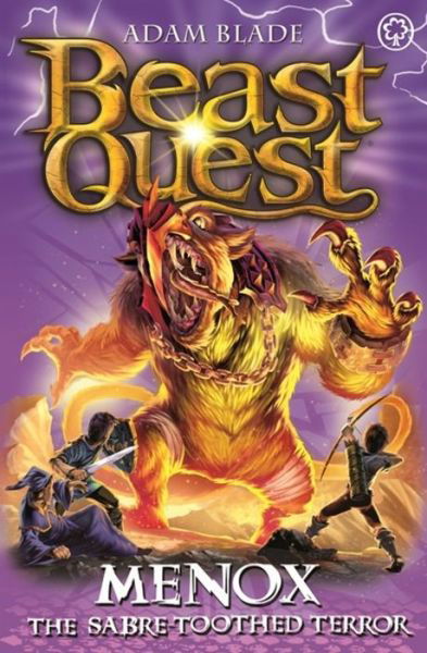Cover for Adam Blade · Beast Quest: Menox the Sabre-Toothed Terror: Series 22 Book 1 - Beast Quest (Paperback Bog) (2018)