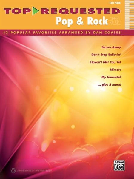 Cover for Dan Coates · Top-requested Pop &amp; Rock Sheet Music: 13 Popular Favorites Arranged by Dan Coates (Top-requested Sheet Music) (Sheet music) (2013)