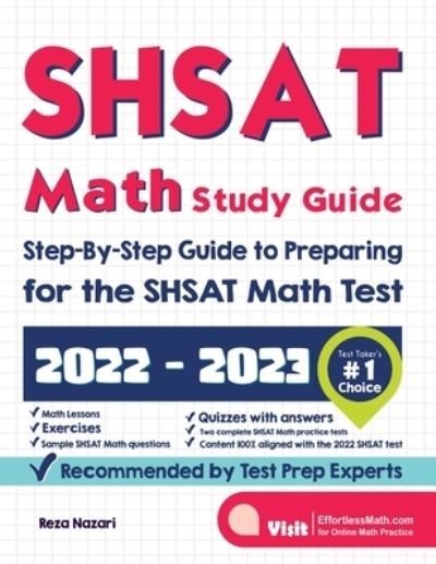 Cover for Reza Nazari · SHSAT Math Study Guide (Paperback Book) (2021)