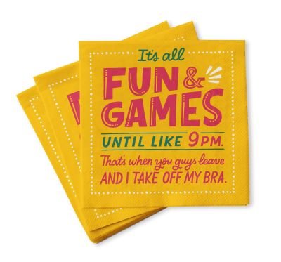 Cover for Em &amp; Friends · Em &amp; Friends Fun and Games Cocktail Napkins, Pack of 20 (MERCH) (2020)