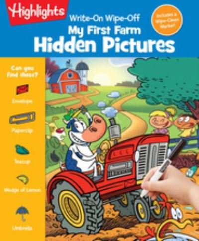 Cover for My First Farm Hidden Pictures - Write-On Wipe-Off: My First Activity Books (Spiral Book) (2021)