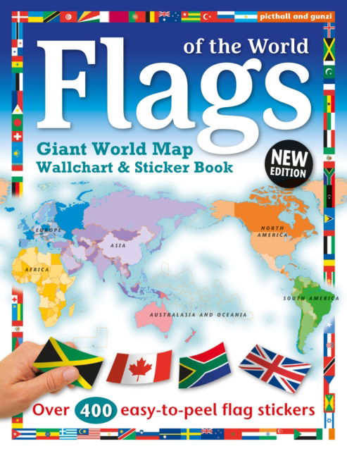 Cover for Chez Picthall · Flags of the World: World Map Wallchart Poster and Sticker Book - Need to Know Sticker Books (Paperback Book) (2025)