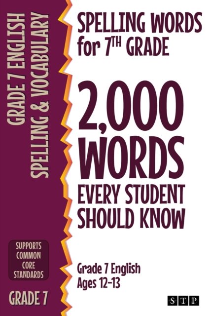 Cover for Stp Books · Spelling Words for 7th Grade (Taschenbuch) (2021)