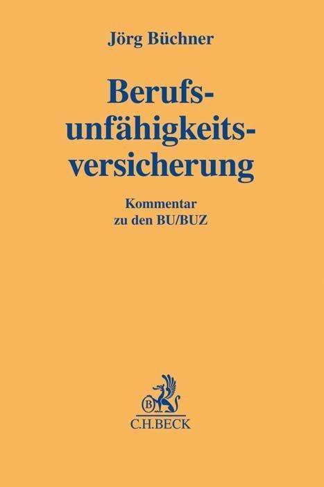 Cover for Büchner · Berufsunfähigkeitsversicherung (Buch)