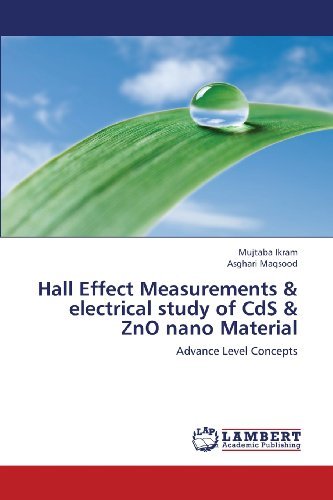 Cover for Asghari Maqsood · Hall Effect Measurements &amp; Electrical Study of Cds &amp; Zno Nano Material: Advance Level Concepts (Pocketbok) (2013)