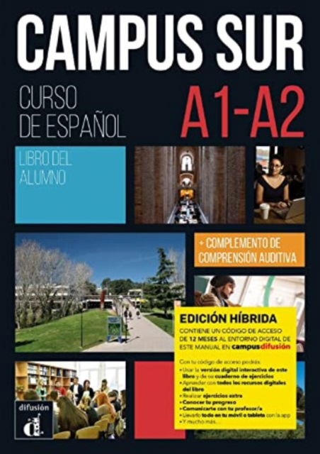 Cover for Pilar Salamanca · Campus Sur A1-A2 - Edicion hibrida - Libro del alumno: A1-A2 (Paperback Book) (2022)