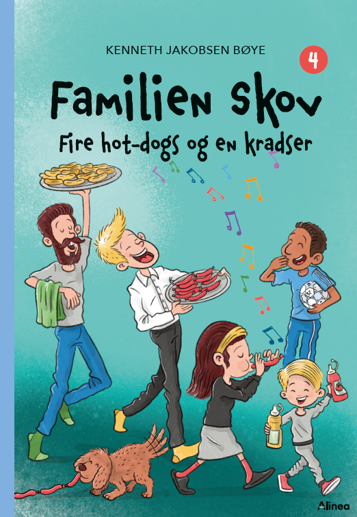 Cover for Kenneth Jakobsen Bøye · Familien Skov: Familien Skov 4 - Fire hot-dogs og en kradser, Blå Læseklub (Bound Book) [1st edition] (2025)
