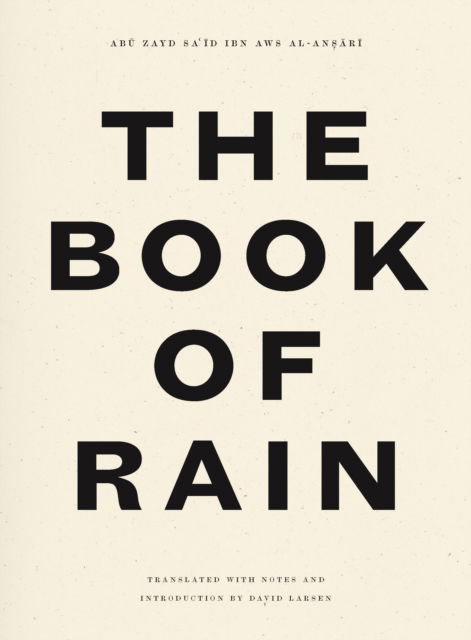 Cover for Ab Zayd Al-anr · Book of Rain (Paperback Book) (2025)