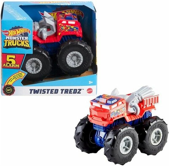 Mattel Hot Wheels Monster Trucks: Twisted Tredz 1:43 - 5 Alarm (gvk41) - Mattel - Merchandise -  - 0887961928365 - 1. november 2020