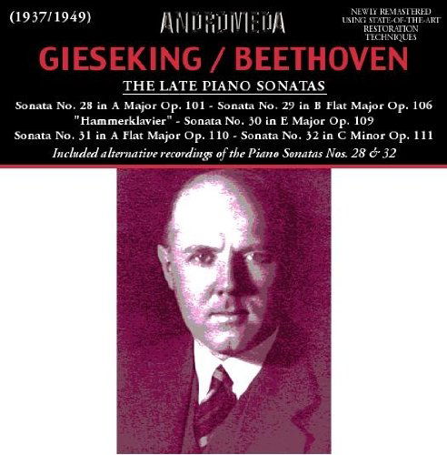 Cover for Beethoven / Gieseking · Klaviersonaten 28-32 Saarbruck (CD) (2012)