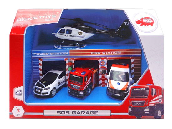 Dickie Toys - Garage Sos  Con 4 Veicoli Cm. 14-24 - Dickie Toys - Merchandise -  - 4006333054365 - 