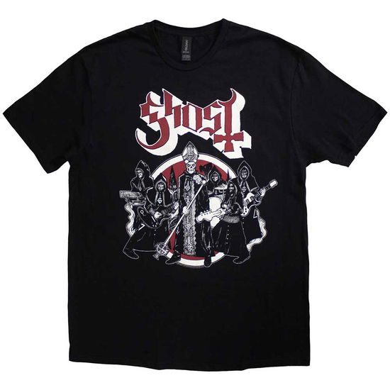 Ghost Unisex T-Shirt: Road to Rome (Black) - Ghost - Produtos - ROFF - 5055295360365 - 22 de julho de 2013