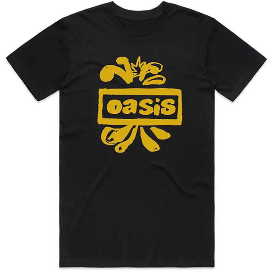 Cover for Oasis · Oasis Unisex T-Shirt: Drawn Logo (T-shirt) [size XL] [Black - Unisex edition]