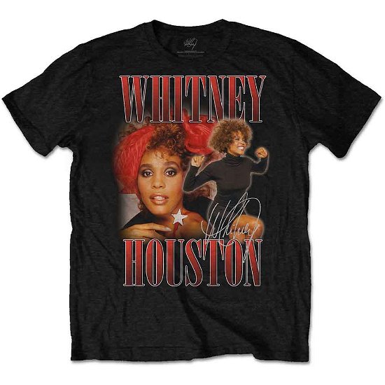 Whitney Houston Unisex T-Shirt: 90s Homage - Whitney Houston - Marchandise -  - 5056368603365 - 