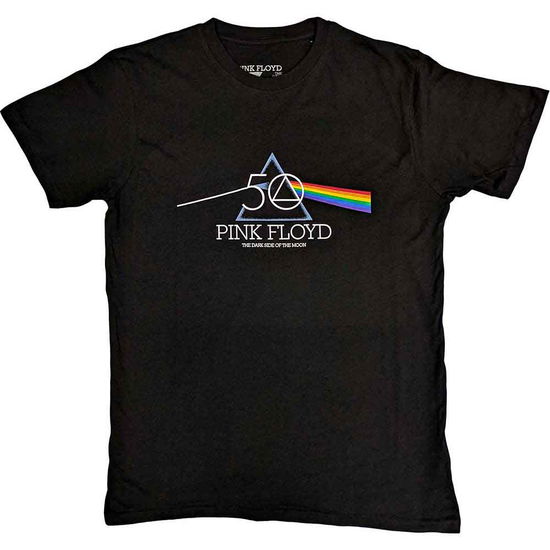 Pink Floyd Unisex T-Shirt: 50th Prism Logo - Pink Floyd - Merchandise -  - 5056561075365 - March 2, 2023