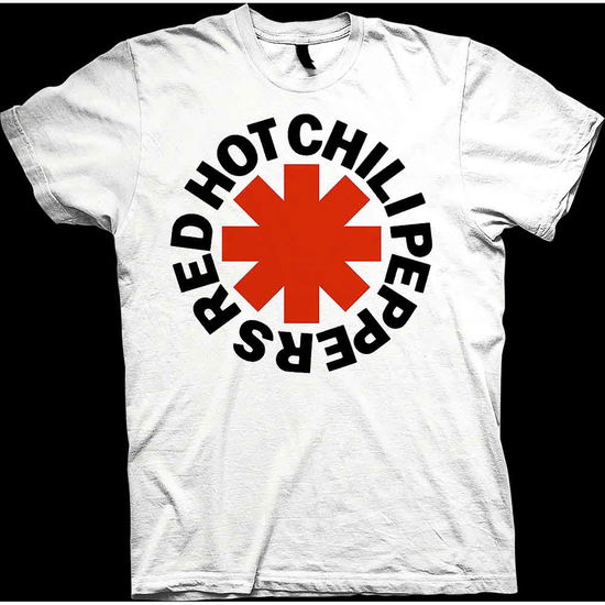 Cover for Red Hot Chili Peppers · Red Hot Chili Peppers Unisex T-Shirt: Red Asterisk (White) (T-shirt) [size XL] [White edition] (2018)