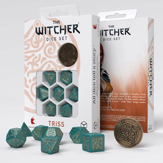 The Witcher Wurfel Set Triss The Beautiful Healer - The Witcher - Produtos - - 5907699496365 - 29 de setembro de 2022