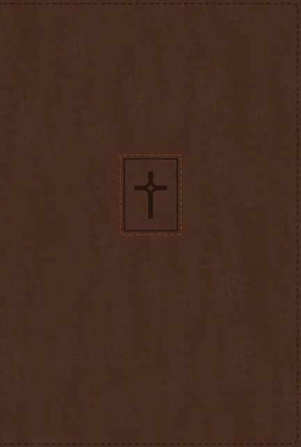 Cover for Zondervan · NIV, Thinline Bible, Large Print, Leathersoft, Brown, Red Letter, Thumb Indexed, Comfort Print (Bog) (2023)