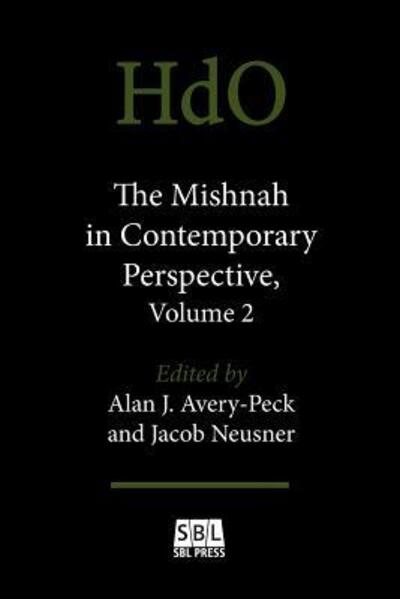 Cover for Alan J. Avery-Peck · The Mishnah in Contemporary Perspective, Volume 2 (Paperback Book) (2016)