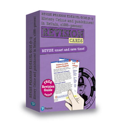 Pearson REVISE Edexcel GCSE History Crime and Punishment in Britain: Revision Cards incl. online revision and quizzes - for 2025 and 2026 exams - Pearson Revise - Kirsty Taylor - Bücher - Pearson Education Limited - 9781292257365 - 14. Februar 2019