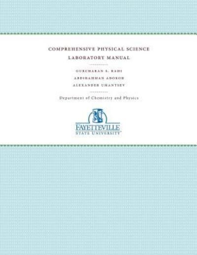 Cover for Gurcharan S. Rahi · Comprehensive Physical Science Laboratory Manual (Bok) (2014)
