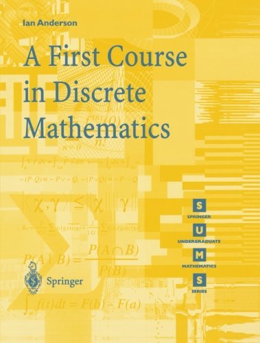 Cover for Ian Anderson · A First Course in Discrete Mathematics - Springer Undergraduate Mathematics Series (Pocketbok) [2002 edition] (2000)