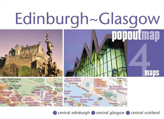 Cover for Popout Map · Popout Maps: Edinburgh Glasgow Popout Map (Gebundenes Buch) (2017)