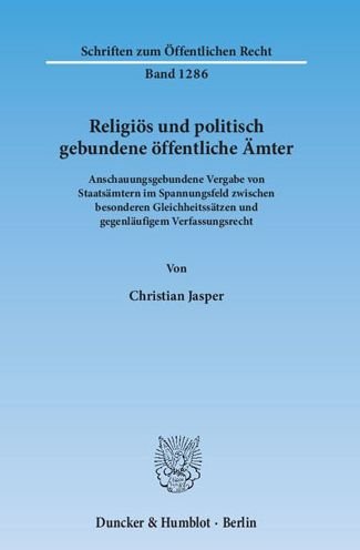 Cover for Jasper · Religiös und politisch gebundene (Bog) (2014)