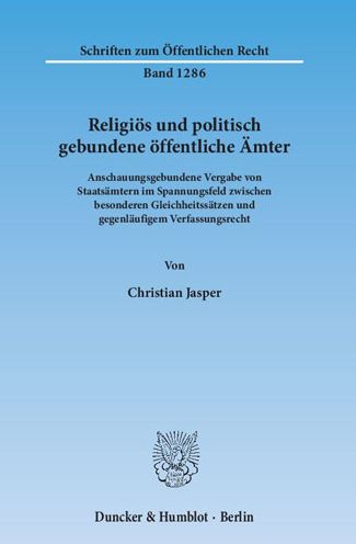 Cover for Jasper · Religiös und politisch gebundene (Book) (2014)