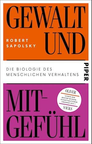 Cover for Robert Sapolsky · Gewalt und Mitgefühl (Taschenbuch) (2021)