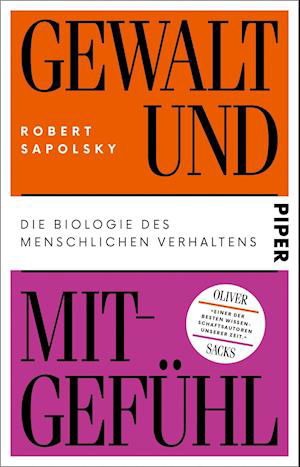Cover for Robert Sapolsky · Gewalt und Mitgefühl (Paperback Book) (2021)
