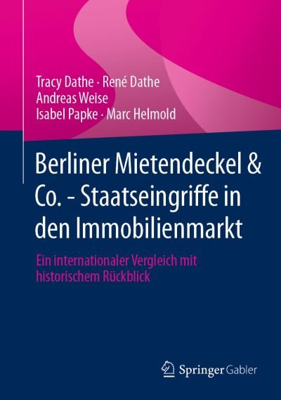 Cover for Dathe · Berliner Mietendeckel Co Staatseingriffe in den Immobilienmarkt (Bog) (2021)