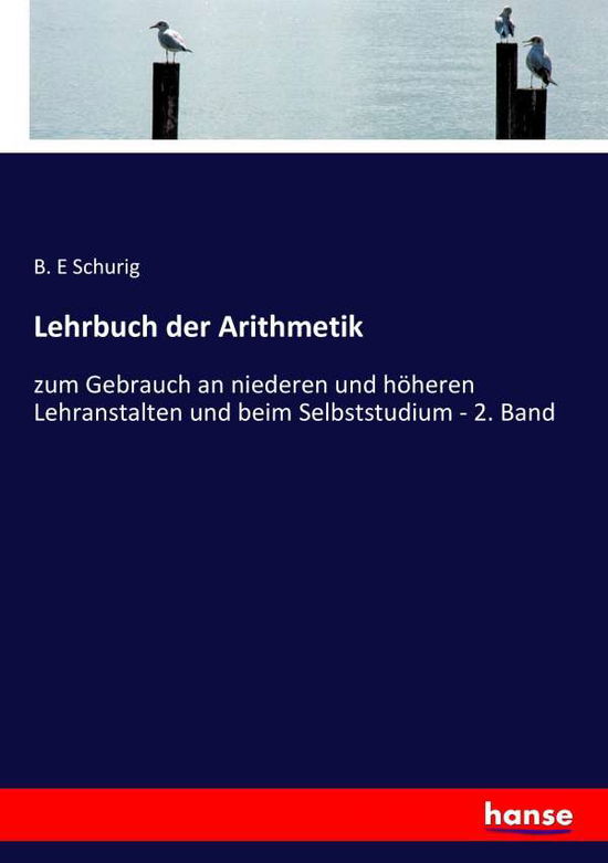 Cover for Schurig · Lehrbuch der Arithmetik (Book) (2017)