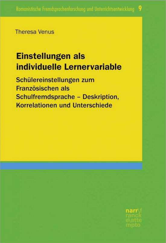 Einstellungen als individuelle Le - Venus - Books -  - 9783823381365 - 