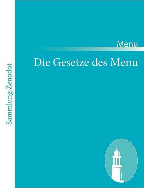 Cover for Menu · Die Gesetze Des Menu (Paperback Book) [German edition] (2011)