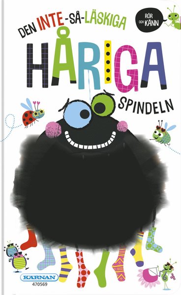 Cover for Karolina Hjertonsson · Den inte så läskiga håriga spindeln (Board book) (2019)