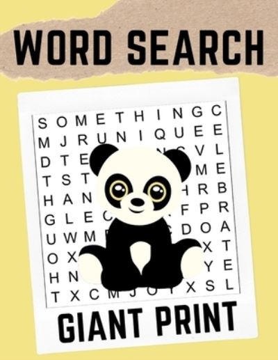 Giant Print Word Search: Giant Print Word Search Books for Seniors (Vol. 1) - Enlarged Word Searches for Seniors - Getelan Journals - Books - Independently Published - 9798552681365 - October 24, 2020