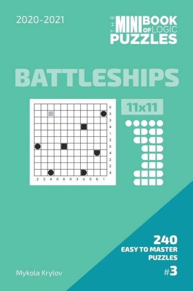 Cover for Mykola Krylov · The Mini Book Of Logic Puzzles 2020-2021. Battleships 11x11 - 240 Easy To Master Puzzles. #3 (Paperback Bog) (2020)